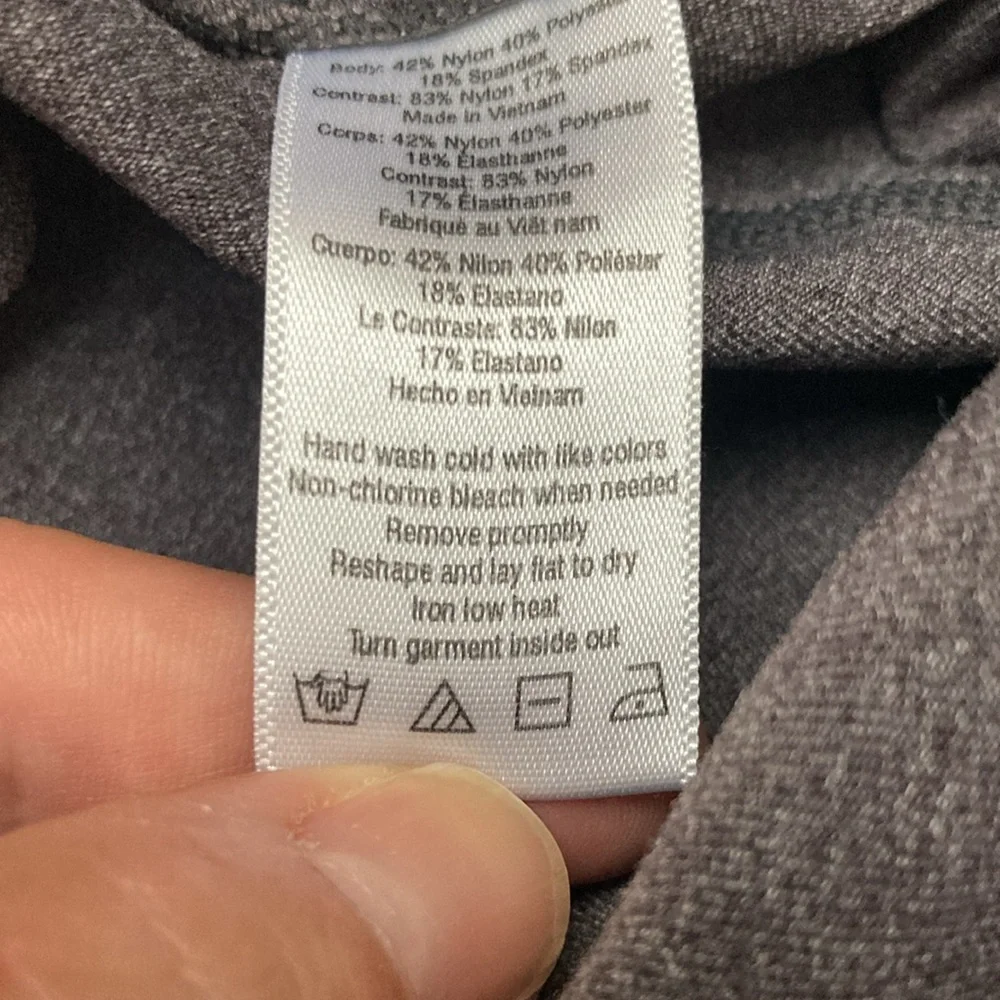 ALO Gray Moto Leggings
